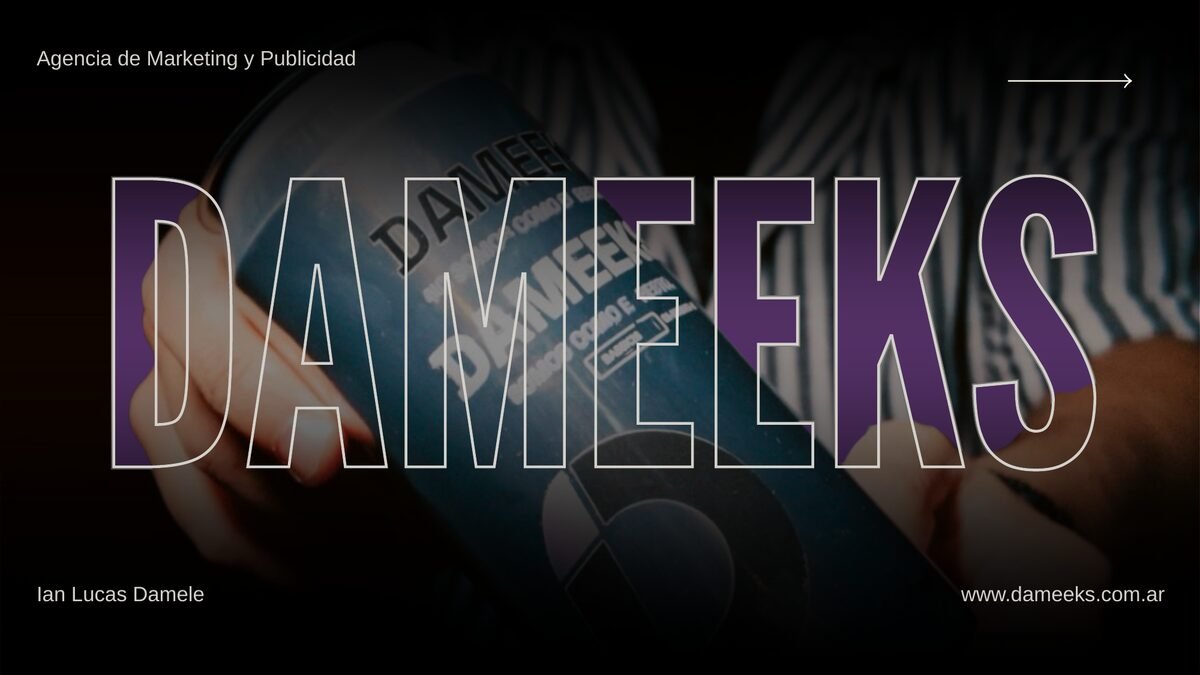 Portada de la presentación creativa DAMEEKS